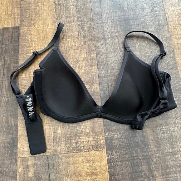 Skims Black Weightless Scoop Bra Size 32C - Picture 8 of 10